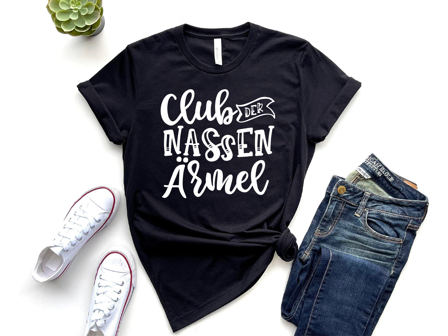 T-Shirt Damen (Club der nassen Ärmel)